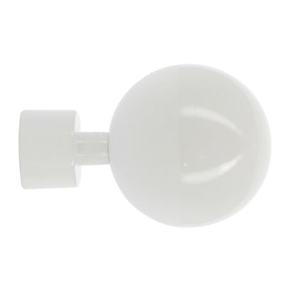 Embout déco boule à visser diam 16 mm Finition Blanc brillant - MOBOIS