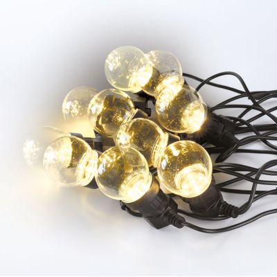 Guirlande lumineuse guinguette extérieur LED 5m blanc chaud IP44 - DEBFLEX