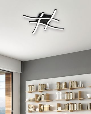 Plafonnier LED Route noir 2000 lumens blanc neutre - REALITY