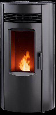 Poêle à granulés 6,3 kW P6 avec sortie coaxiale supérieur 7 étoiles flammes vertes - ADURO