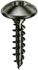 Vis penture tête ronde large noire TX 6 x 25 mm par 200 MUSTAD