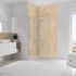 Panneaux muraux de douche 100+100x255 cm travertin DécoDesign Décor - SCHULTE