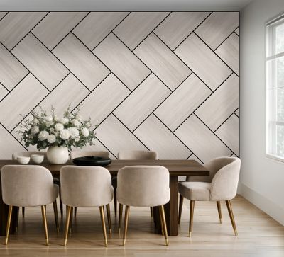 Panneau acoustique mural chêne blanc - 8 x 400 x 800 mm - BRICOUS