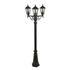 Lampadaire extérieur E27 hauteur réglable Valence noir IP54 60W - COREP