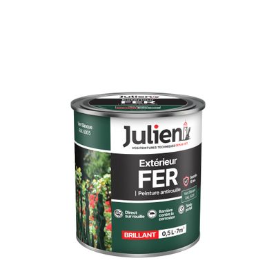 Peinture fer vert Basque RAL 6005 brillant 0,5 L - JULIEN