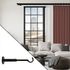 Support ouvert extensible en métal de 180  à 250 mm diam 28 mm Finition Noir brillant - MOBOIS