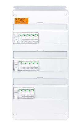 Tableau électrique pré-équipé Resi9XP 3 rangées pour logement T3 à T5 - SCHNEIDER ELECTRIC