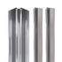 Profilés d'angle alu chrome 2x finitions 1x angle intérieur pour panneaux muraux 255 cm - SCHULTE