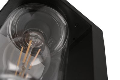 Potelet extérieur E27 65cm détecteur crépusculaire Ardila noir  IP44 40W - TRIO