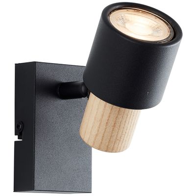 Spot mural GU10 10W noir - Pini BRILLIANT