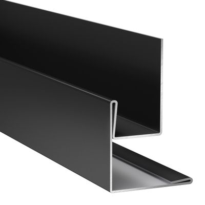 Profilé d'angle extérieur/retour de tableau alu bardage Hardie Plank VL noir minuit - longueur 3000 mm - JAMES HARDIE