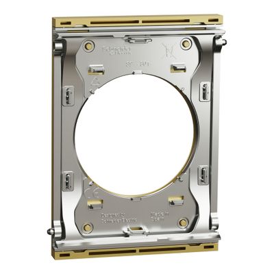 Plaque de finition centrale 1 poste Odace 2025 Architecte métal effet laiton - SCHNEIDER ELECTRIC