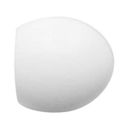 Embout déco ogive à visser en bois diam 20 mm Finition Blanc laqué par 2- MOBOIS