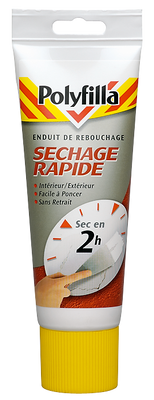 Enduit de rebouchage séchage rapide tube de 330 g POLYFILLA