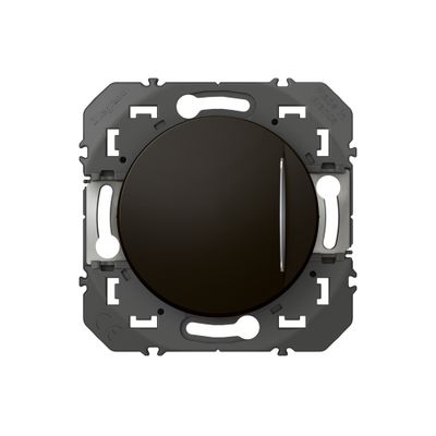 Bouton poussoir encastrable avec voyant lumineux Noir - Dooxie LEGRAND