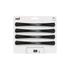 Poignée de meuble arc aluminium noir mat entraxe 128 mm par 4 REI