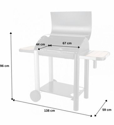 Barbecue à charbon de bois VULCANO 3000 - SOMAGIC