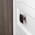 Bouton de meuble carré noir mat 37 x 37 mm REI