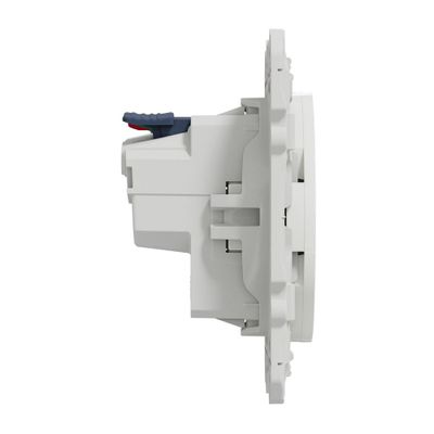 Prises 2 pôles + terre Odace 2011 affleurante blanc par 10 - SCHNEIDER ELECTRIC