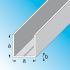 Profilé U carré Combitech 23.5 x 1.5 mm aluminium brut 2.5 m ALFER