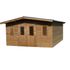 Abri de jardin bois massif madriers naturel 19.69 m² - HABRITA