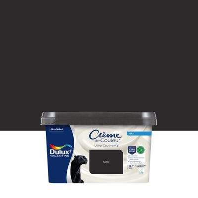 Peinture crème de couleur Noir mat 2,25L - DULUX VALENTINE
