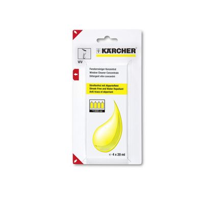 Nettoyant vitres concentré anti-trace et déperlant 4 x 20 ml KÄRCHER