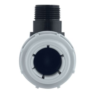 Raccord plastique coude mâle 20/27 pour tube PE diamètre 25mm FITT