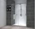 Porte de douche coulissante 140x195 cm profilé chrome verre transparent 6 mm Serenity - OCEA