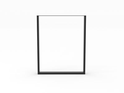 Pied de table XL cadre 710 x 580 x 60 mm métal noir REI