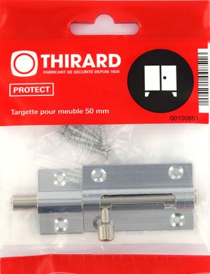 Targette laiton chrome 50 mm THIRARD