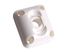 Passe-caisson orientable pour tube diamètre 12 mm plastique blanc