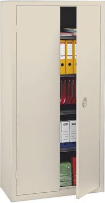 Armoire monobloc avec portes battantes beige 180 x 90 x 43 - SNOR