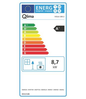 Poêle à granulés 9,8 kW VIOLA 100-2 S-Line - QLIMA
