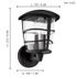Applique extérieur montante E27 Aloria noir IP44 60W - EGLO