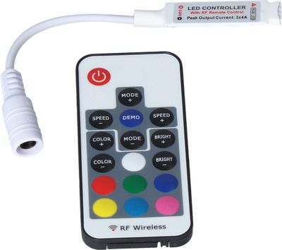 Ruban LED 5 mètres prêt à l'emploi multicolore avec télécommande 10W - ARLUX