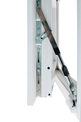 Fenêtre PVC 1 vantail oscillant-battant hauteur 95 x largeur 60 cm tirant droit