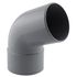Coude PVC évacuation 67° mâle/femelle Ø125 - FITT
