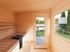 Sauna extérieur Palmako Sanna en bois naturel avec pergola - 8,9 m² - PALMAKO