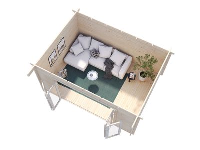 Studio bois Bois Naturel  Lea 14,2m2 Livraison à domicile incluse