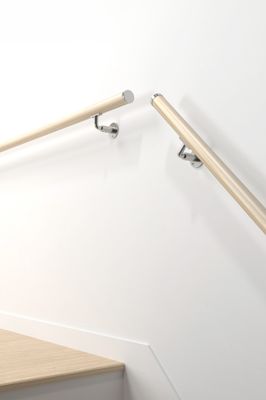 Main courante tubulaire R16 - bois sapin  -  diamètre 40 mm - L 2,00 m - SOGEM