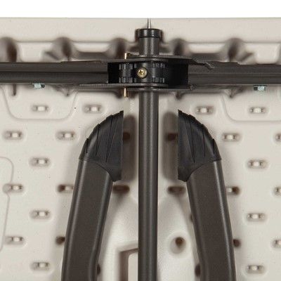 Table de jardin rectangulaire en acier et PEHD 182x76x74 cm LIFETIME