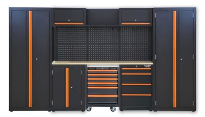 Ensemble d'atelier avec 2 armoires de rangement + servante - FISCHER DAREX