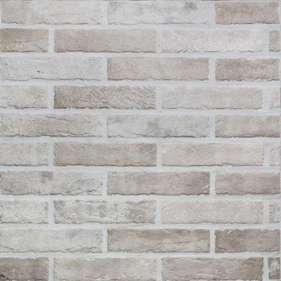 Faïence blanche murale intérieur briquette Brick sand ép 16 mm 6 x 25 cm paquet 0,58 m²