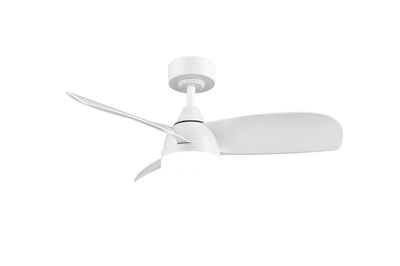 Ventilateur de plafond avec lumière LED + télécommande Blanc Ø90cm - Helsinki REALITY