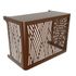 Cache unité extérieure métal brun sépia BROUSSE 102,5 × 52,1 cm hauteur 75 cm - OUTSTEEL