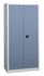 Armoire haute industrielle avec portes battantes gris/bleu 198 x 120 x 43- SNOR