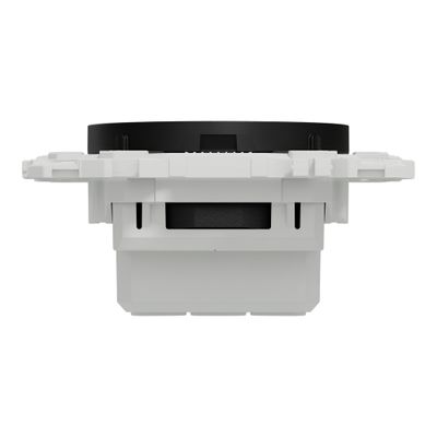 Prise affleurante 2 pôles à bornes automatiques Odace 2025 noir - SCHNEIDER ELECTRIC