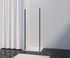 Paroi de douche latérale fixe 90x200 cm profilé noir verre transparent 8 mm Signature - OCEA