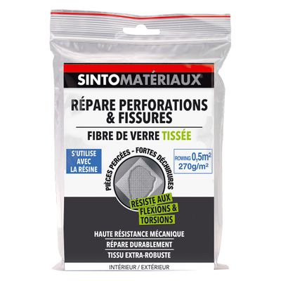Tissu de réparation en fibre de verre Rowing 1m2 - SINTO